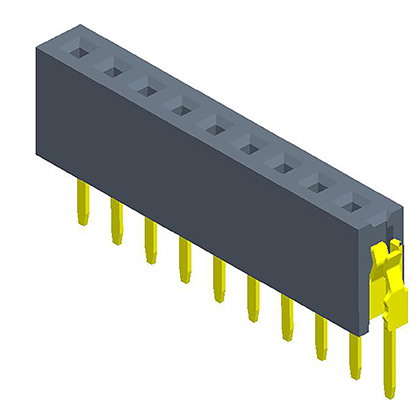 2.00mmFemale Header  single Row  180°